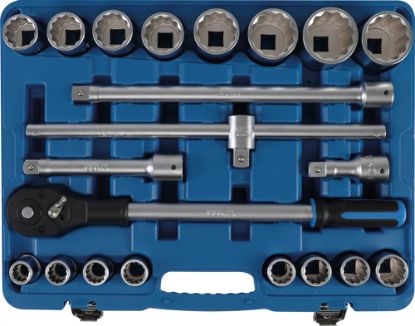 Power Socket Set Padrunvõtmete komplekt, 3/4" , 12 kant , 21 osa