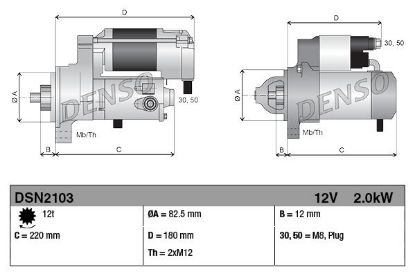 Starter 12V 2.0kW Starter 12V 2.0kW
