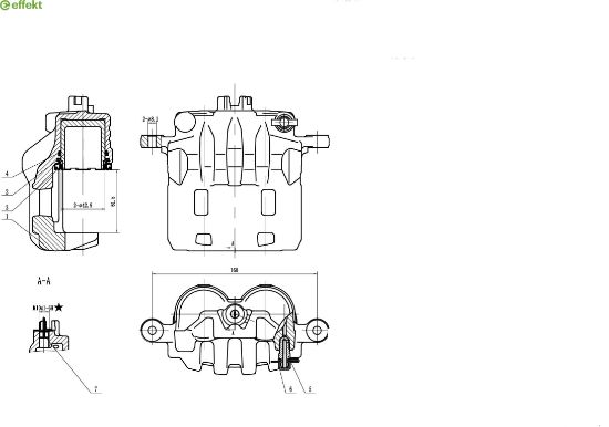 Brake Caliper SUBARU - 26292-AE160