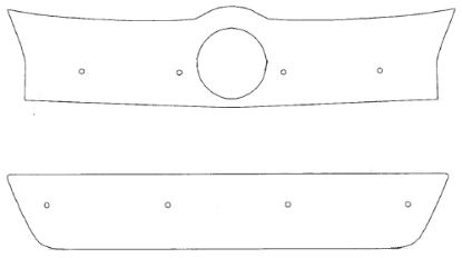 Trim/Protection Strip, radiator grille VW Golf 6 08-12