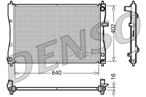 Radiator, engine cooling MITSUBISHI Colt VI 1.5 CDi Radiator, engine cooling MITSUBISHI Colt VI 1.5 CDi