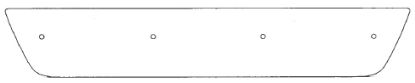 Trim/Protection Strip, radiator grille VW Golf 6 08-12 (DIISEL, kaetud vaid alumine osa)