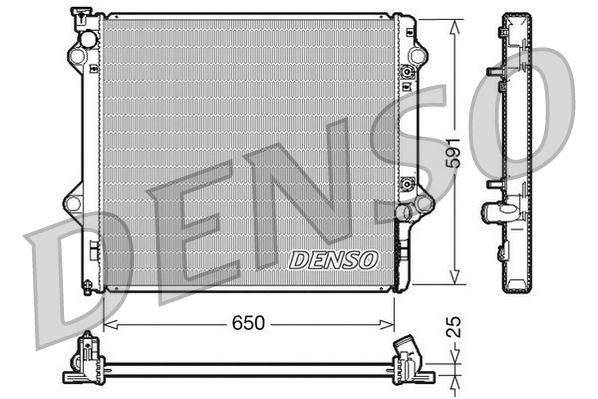 Radiator, engine cooling TOYOTA Landcruiser 3.0 D4d A