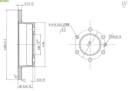 Brake Disc MERCEDES-BENZ - 910 423 01 00