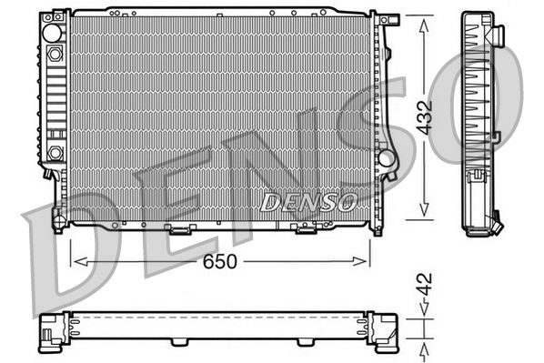 Radiator, engine cooling BMW 5E34 / 524 TD / 7E32 / 7 Radiator, engine cooling BMW 5E34 / 524 TD / 7E32 / 7