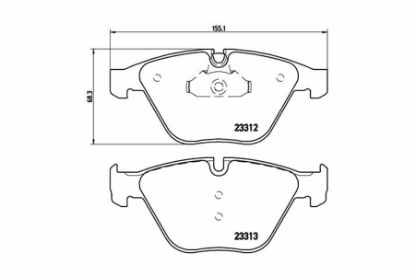 Brake Pad Set, disc brake BMW - 34 11 6 794 915