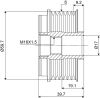 Alternator Freewheel Clutch GENERAL MOTORS - 6204889