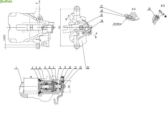 Brake Caliper RENAULT - 77 01 056 166