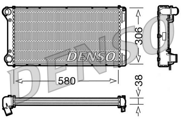 Radiator, engine cooling FIAT Punto 1.8 / 1.9 JTD Radiator, engine cooling FIAT Punto 1.8 / 1.9 JTD