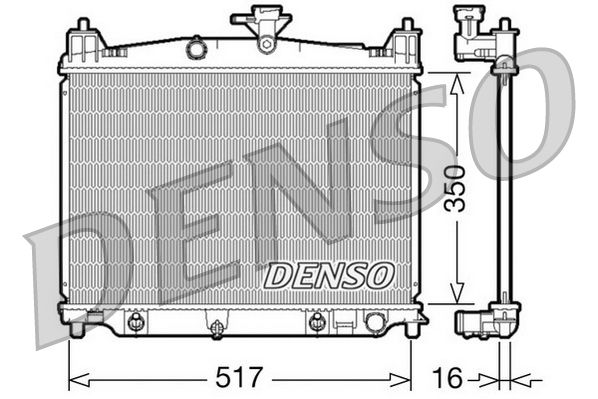 Radiator, engine cooling MAZDA 2 1.3 i * Aut. 07/07- Radiator, engine cooling MAZDA 2 1.3 i * Aut. 07/07-
