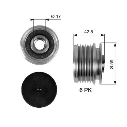 Alternator Freewheel Clutch Renault