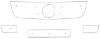 Trim/Protection Strip, radiator grille VW Transporter T5 07-09