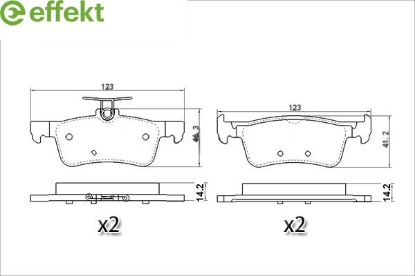 Brake Pad Set, disc brake FORD
