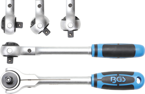 Reversible Ratchet Ball Head Ratchet, 3/8"