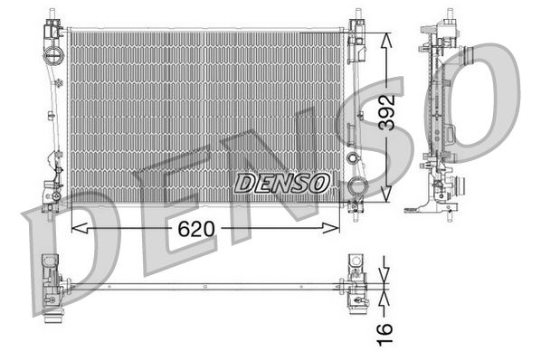 Radiator, engine cooling ALFA ROMEO Mito 1.3 JTD - FI Radiator, engine cooling ALFA ROMEO Mito 1.3 JTD - FI