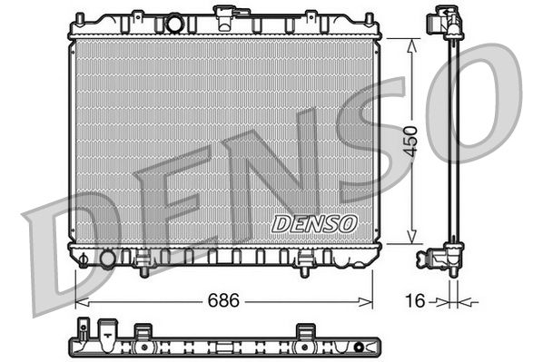 Radiator, engine cooling NISSAN X - Trail 2.0 i * Man Radiator, engine cooling NISSAN X - Trail 2.0 i * Man