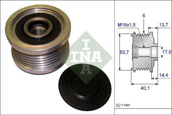 Alternator Freewheel Clutch BMW - 12 31 2 248 296, OPEL - 12 02 120