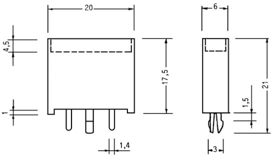 Fuse Holder lapikkaitsmele trükkplaadile