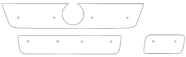 Trim/Protection Strip, radiator grille Fiat Ducato 2002-2006