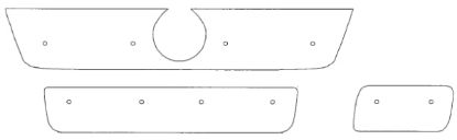 Trim/Protection Strip, radiator grille Fiat Ducato 2002-2006