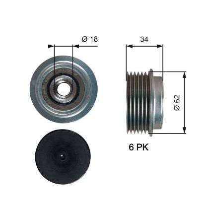Alternator Freewheel Clutch Audi/Seat