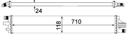 Radiator, engine cooling MASTER III Buss (JV) - 214C10001R