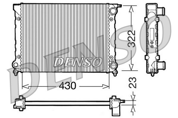 Radiator, engine cooling VOLKSWAGEN Golf 1.6 Jetta 1.
