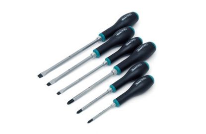 Screwdriver kompl. 6-osa, läbiva teraga