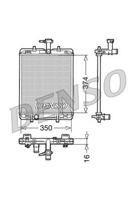 Radiator, engine cooling CITROEN C1 1.0 I P.