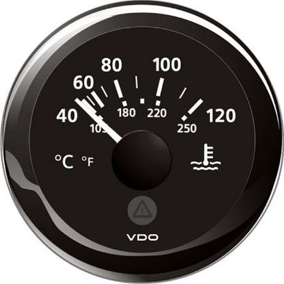 Gauge, coolant temperature jahut.temp. 52mm 12V 120C