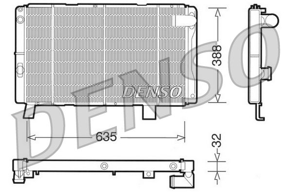 Radiator, engine cooling PEUGEOT 505 STD / GRD /SRD Radiator, engine cooling PEUGEOT 505 STD / GRD /SRD