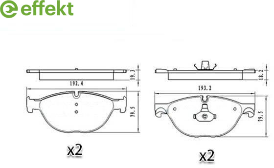 Brake Pad Set, disc brake BMW - 34 11 6 775 322