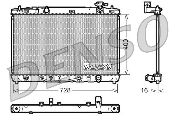 Radiator, engine cooling TOYOTA Camry Aut. 00/07-