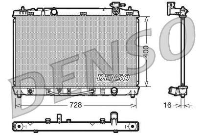 Radiator, engine cooling TOYOTA Camry Aut. 00/07-