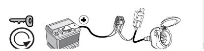 Electric Kit, trailer hitch 10pin jaoks 13pin komplektile (süütevool)