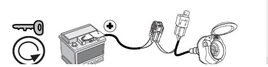 Electric Kit, trailer hitch 10pin jaoks 13pin komplektile (süütevool)