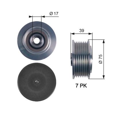Alternator Freewheel Clutch ACCORD VIII, CR-V III