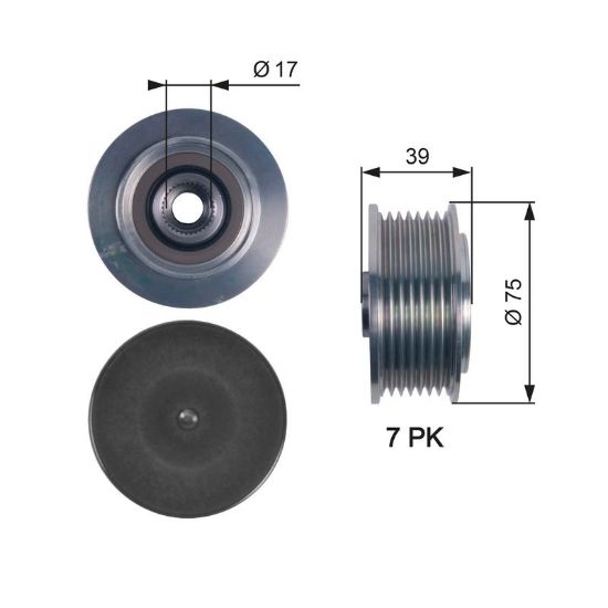 Alternator Freewheel Clutch ACCORD VIII, CR-V III