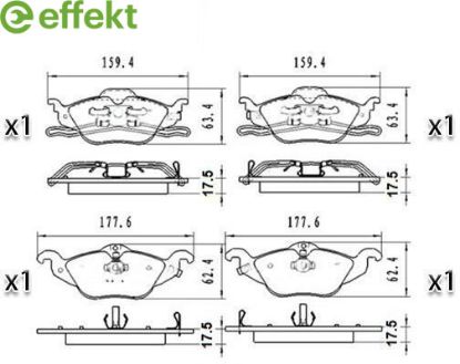 Brake Pad Set, disc brake GENERAL MOTORS - 95513834
