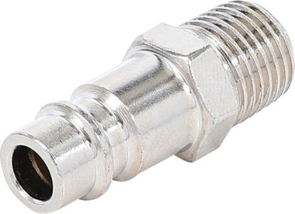 Connector, compressed-air line Air Plug Nipple with 1/4" Male Thread