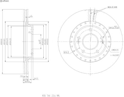 Brake Disc KIA - 51712-C1000