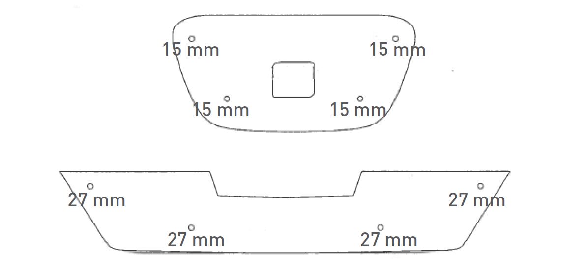Trim/Protection Strip, radiator grille Seat Leon 2010-2012
