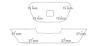 Trim/Protection Strip, radiator grille Seat Leon 2010-2012