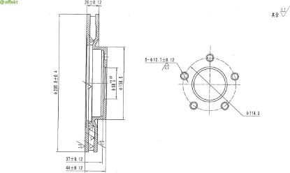 Brake Disc NISSAN - 40206-JD00A