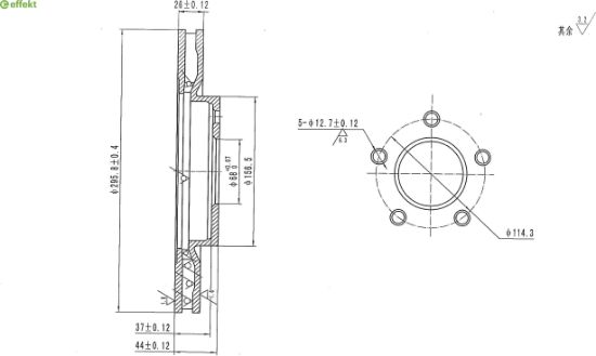 Brake Disc NISSAN - 40206-JD00A