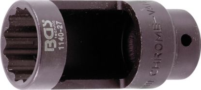 Socket Wrench Insert, oxygen sensor Oxygen Sensor Socket, 27 mm x 78 mm, 1/2" drive