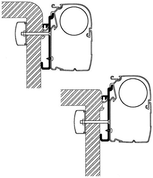 Mounting Set, roof rack 5 ja 8 seeria seinakinnitus