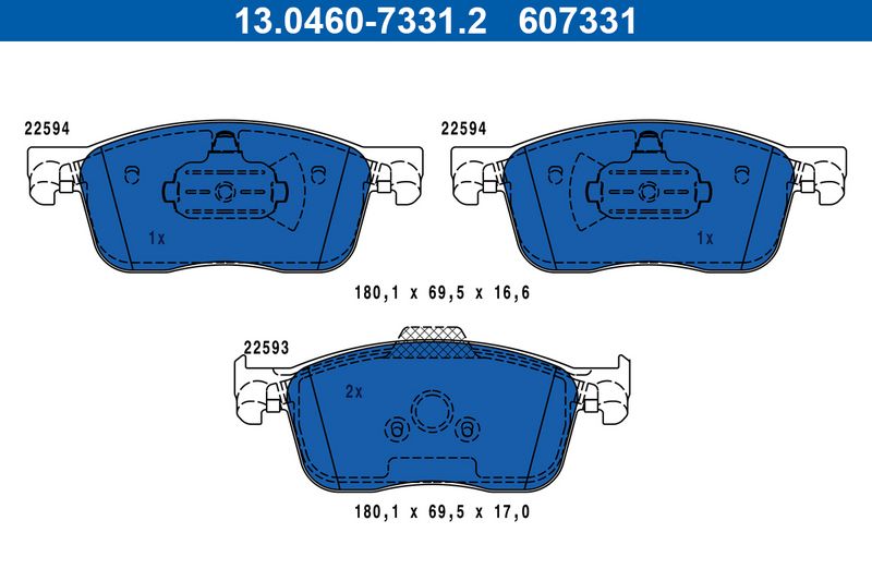 Brake Pad Set, disc brake -