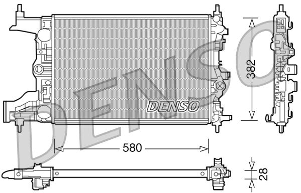 Radiator, engine cooling -