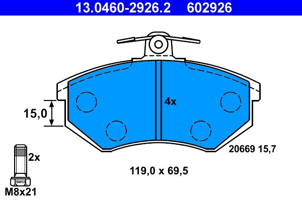 Brake Pad Set, disc brake -